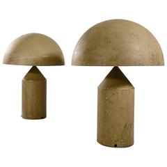Vintage Pair of Early Atollo Lamps by Vico Magistretti