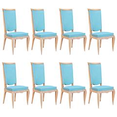 Set of Eight French 1940s Chairs
