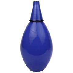 Blue Murano Glass Vase by Tagliapietra & Angelin for Effetre International, 1985 10