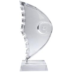 Modern Rittts Astrolite Abstract Fish Sculpture