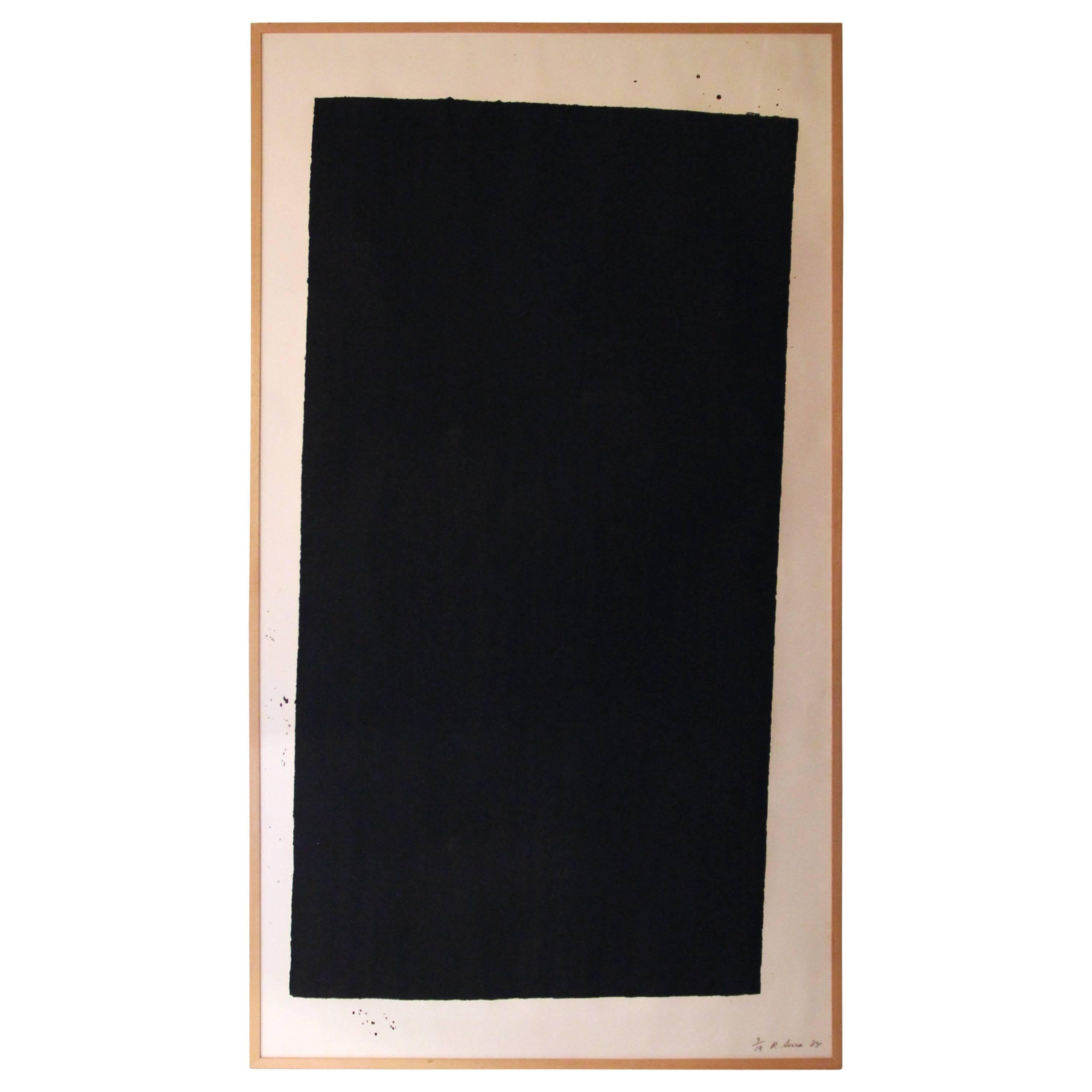 Richard Serra, "Glenda Lough" Painting, Signed, Numbered 3/19 and Dated 1984