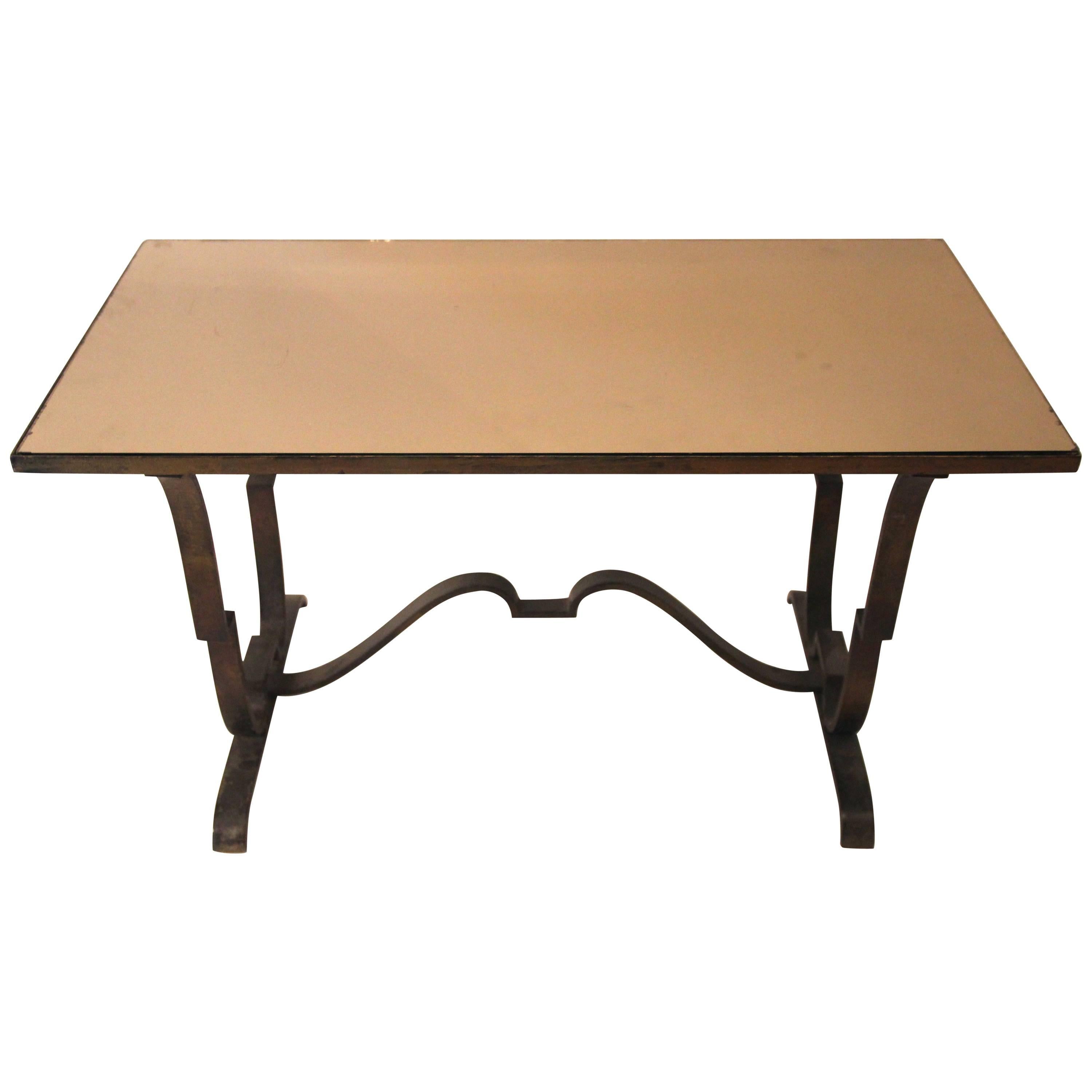 Raymond Subes, Coffee Table, Iron, France, circa 1970