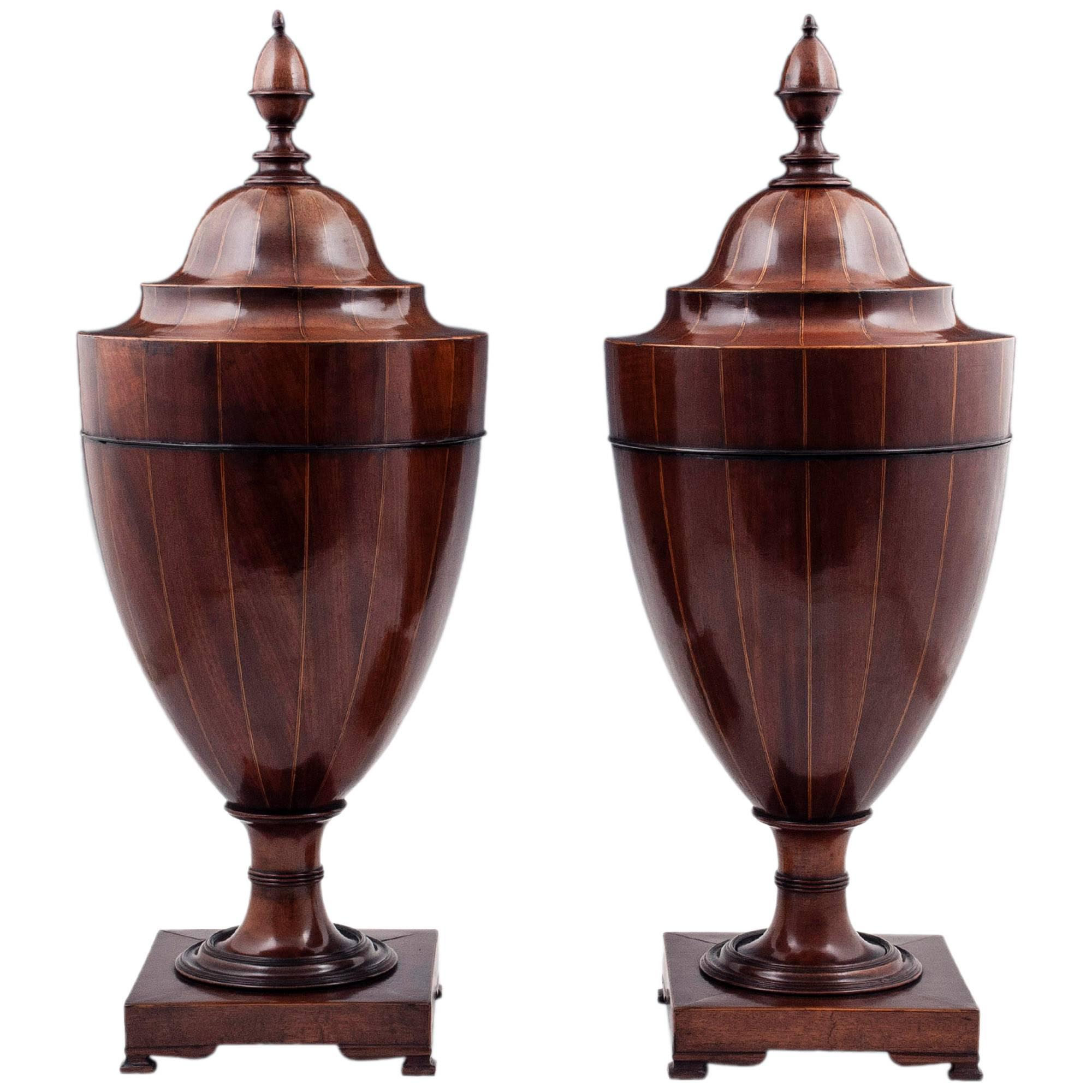 Pair of Georgian Cutlery Urns