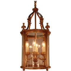 Elegant Gilt Bronze Lantern