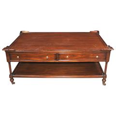 Regency Style Coffee Table in Mahogany English Furniture Tables