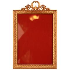 French Gilded Bronze Picture Frame