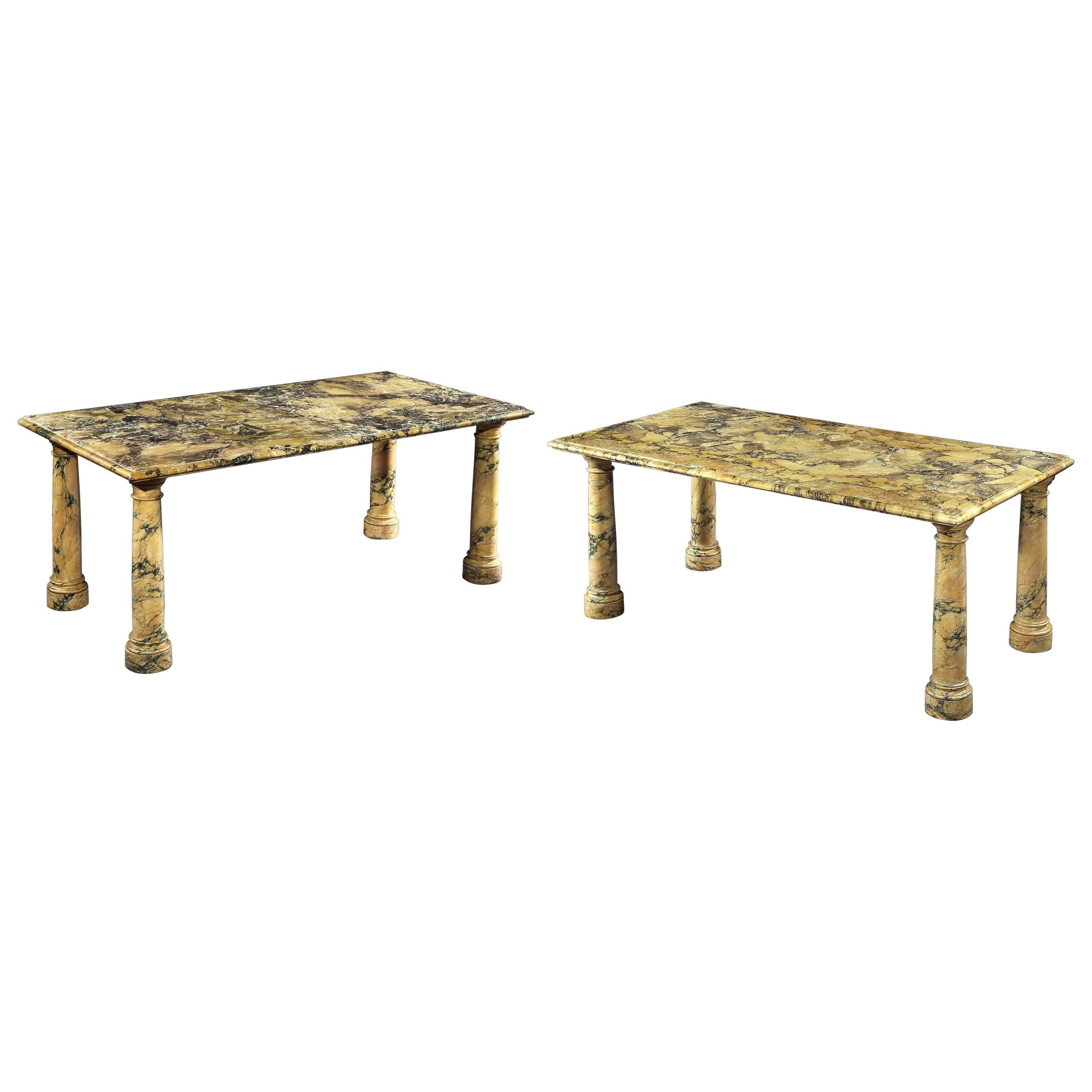 Bantry House Siena Marble Tables For Sale