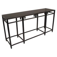 Black Asian Style Console Table