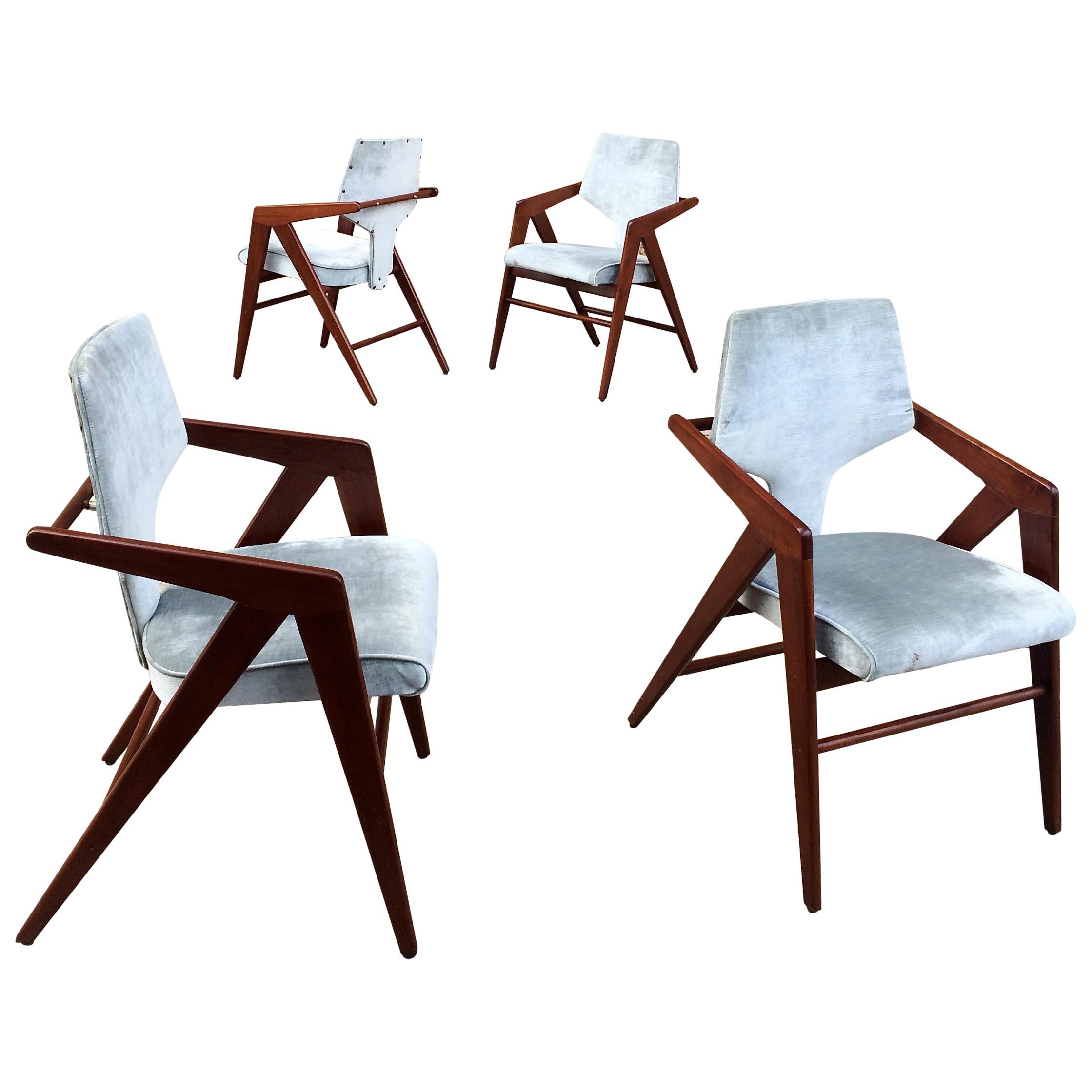 Compass Chairs by Cornelis Zitman for Tecoteca, Furniture Hotel Humbold For Sale