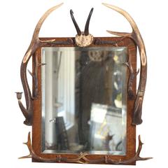 Black Forest Hunt Mirror from Bodendorf Castle, Germany