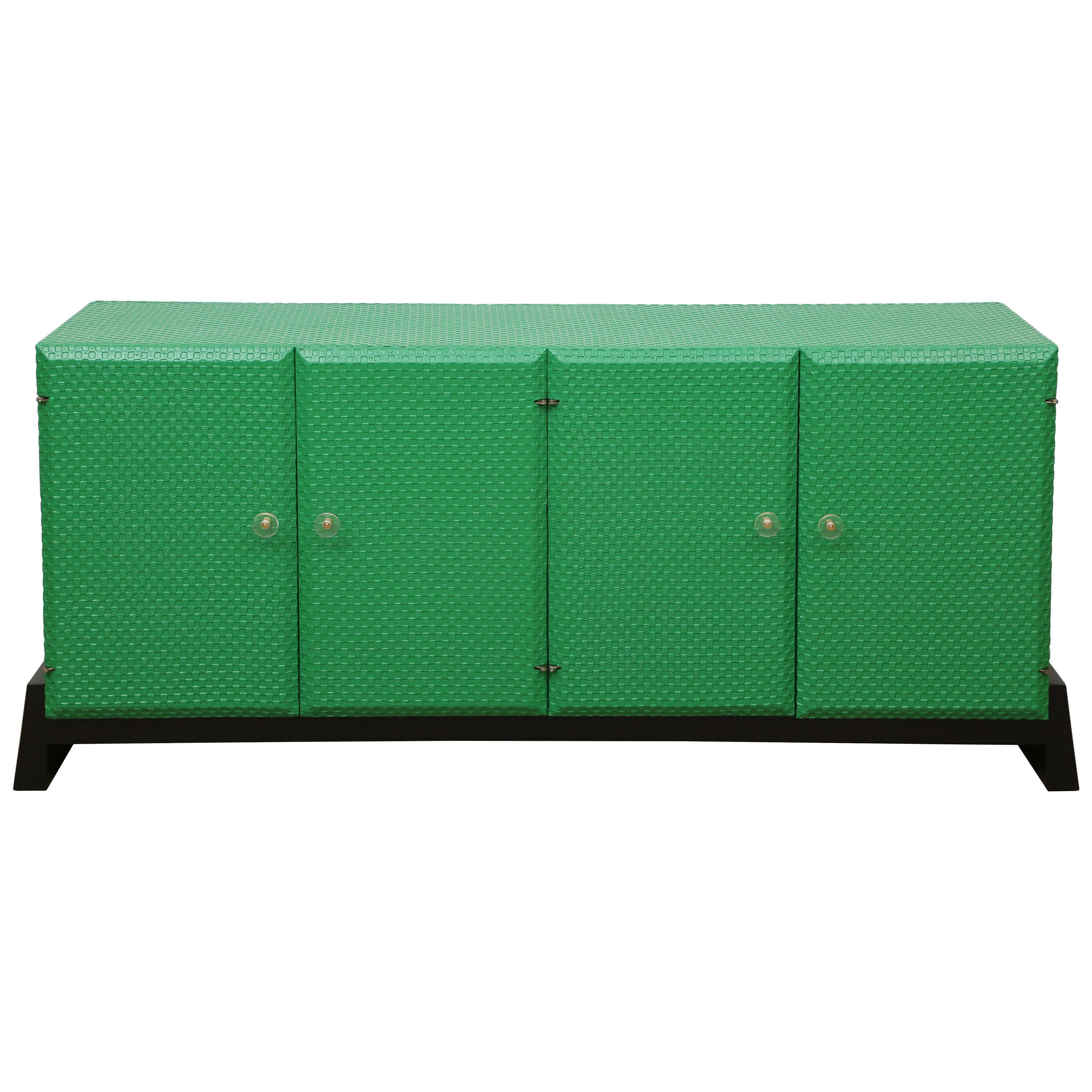 1970s Emerald Green  Cabinet