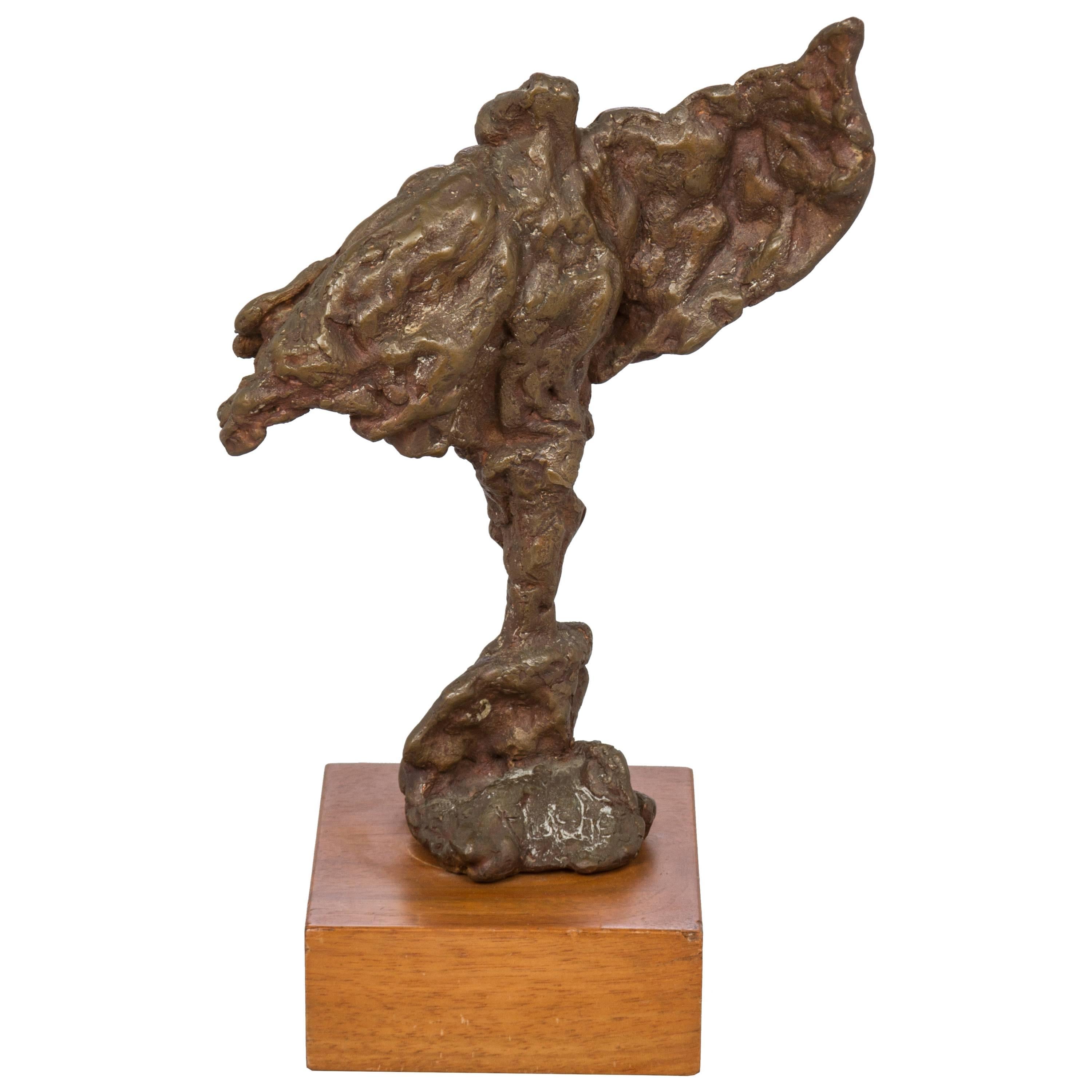Max Fleisher Brutalist Bronze Sculpture "The Quest" For Sale
