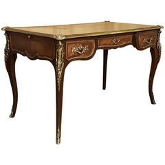 19th Century French Louis XV Desk Bureau Plat