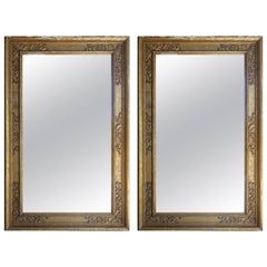 Pair of 19th Century Italian Giltwood Mirrors