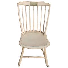 Early 19th Century NE Original Paint Decorated Windsor Chair 7