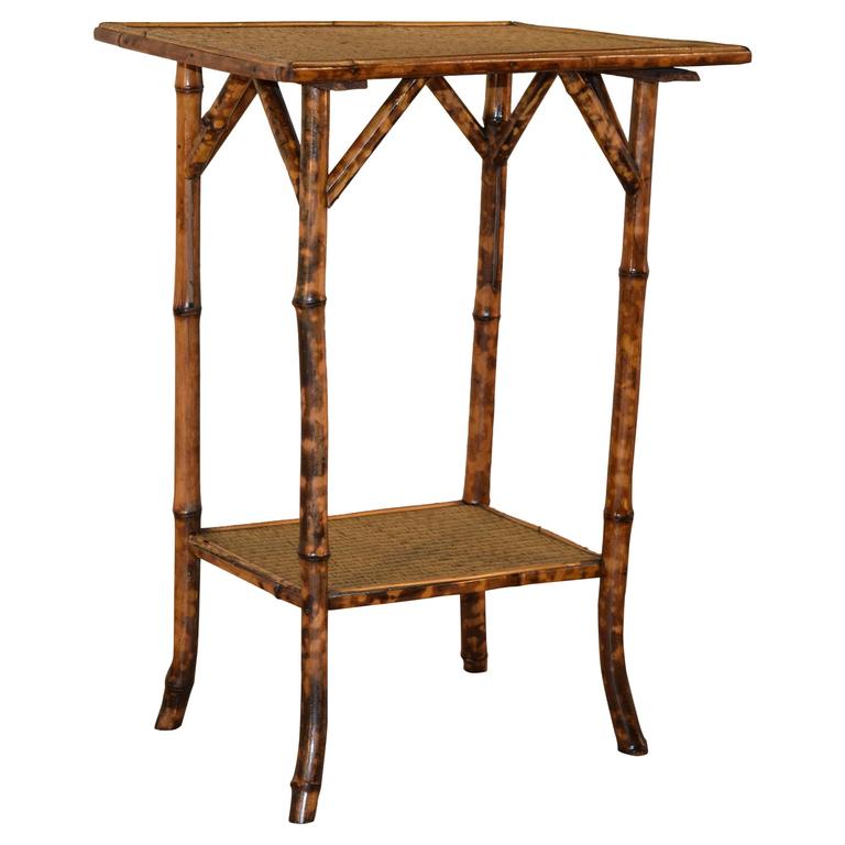 Tortoise bamboo cheap side table