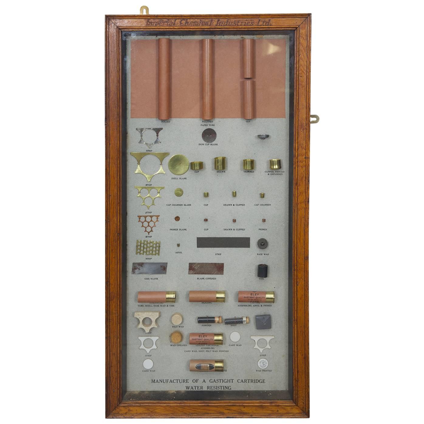 Imperial Chemical Industries Shotgun Cartridge Display Case For Sale