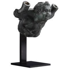 Ancient Roman Bronze Figure of Eros Cradling Goose, 200 AD 12