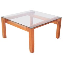 John Makepeace Low Cocktail Table in Wood and Glass