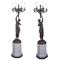 This Imposing Pair of Candlesticks Was Made in the Late 19th Century