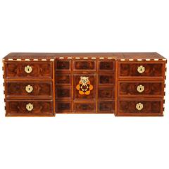 18th Century German Veneered Walnut Cabinet 9