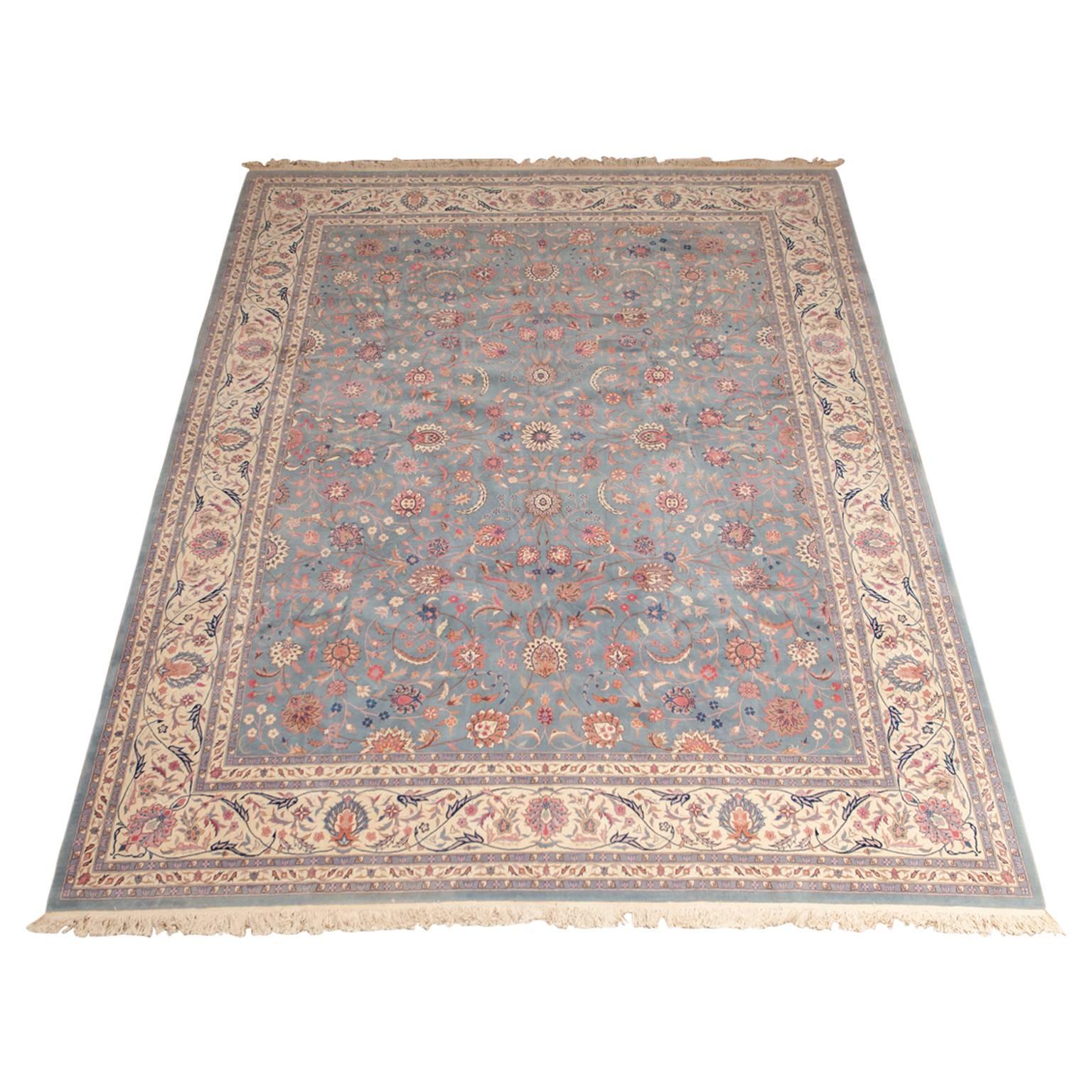 Large Vintage Indian Agra Carpet