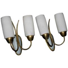 Pair of 1950s Regency Sconces