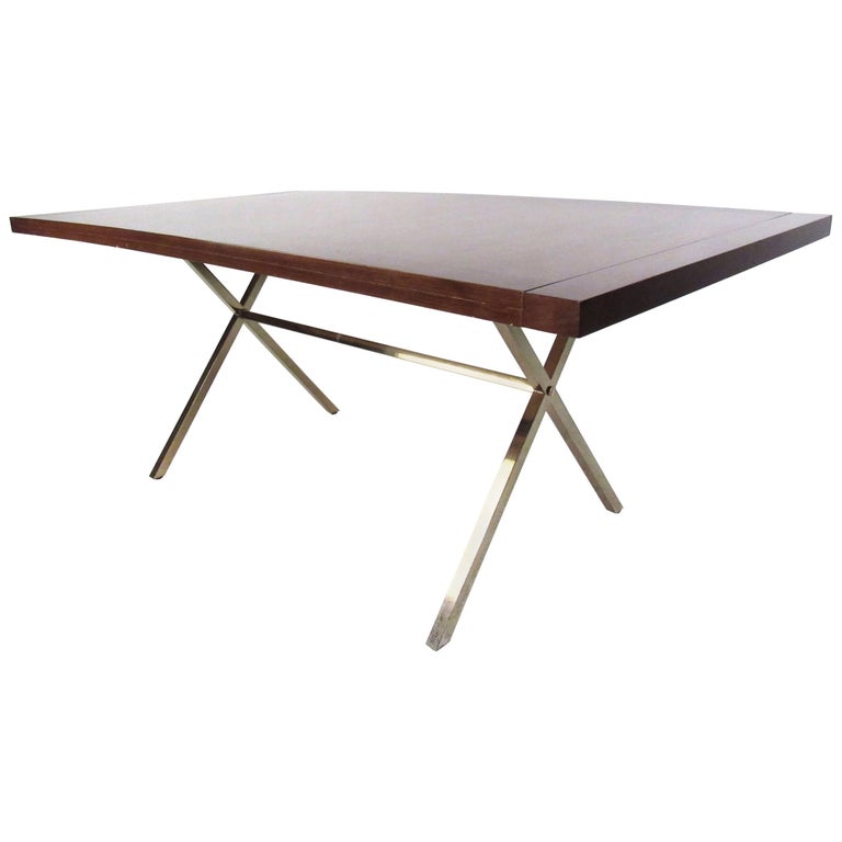 MidCentury Modern Milo Baughman Style XBase Dining Table For Sale at 1stDibs modern x base