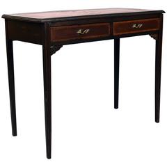 George III Small Mahogany Leather Top Writing Table 3