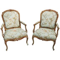 Pair of Fine 19th Century French Fauteuils