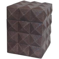 Pyramid Gray Shagreen Box by Fabio Bergomi 12