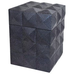 Pyramid Black Shagreen Box by Fabio Ltd