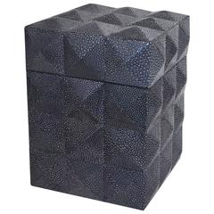 Pyramid Black Shagreen Box by Fabio Bergomi 7