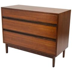 Small Walnut and Rosewood Dresser by Kipp Stewart for Calvin