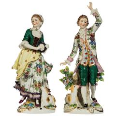  Pair of Late 19th Century Samson Paris Porcelain Figures