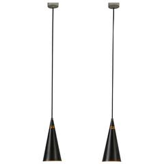Pair of Ceiling Lights 215 by Jacques Biny - Luminalite Edition - 1956-1957