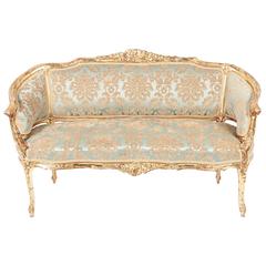 Antique Gilded Louis XVI Style Settee 1