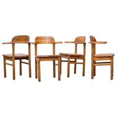 Set of Four Swedish Pine Armchairs