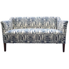 Danish Settee with Virginia White Fabric