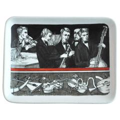 Vintage 1960s Piero Fornasetti "Musicalia" Ceramic Dish