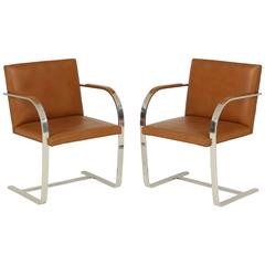 Vintage Pair of Mies van der Rohe Brno Chairs by Knoll, circa 1960s
