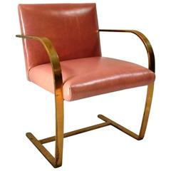 Vintage Brno Brass Chair