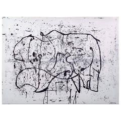 Sancie Austin Abstract "Arctic Bear and Whale", 2013