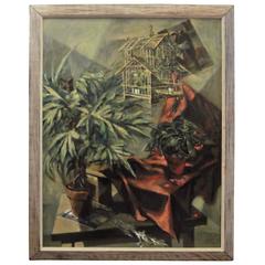 Modernist Oil Painting on Canvas by Martin Zipin 10