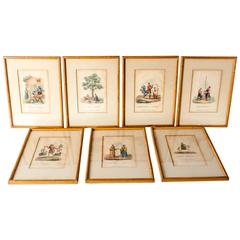 Group of Seven Chinoiserie Prints, published by J.J. Stockdale, ca. 1812