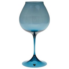 Nils Landberg, Orrefors, Tulip Glass, Blue-Tinted Glass