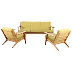 Mid-Modern-Stil-Skandinavisches Sofa, GE-290 von Hans J. Wegner für GETAMA, Dreisitzer