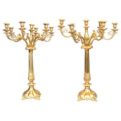 Pair of Ormolu Candelabra Matthew Boulton Victorian Style