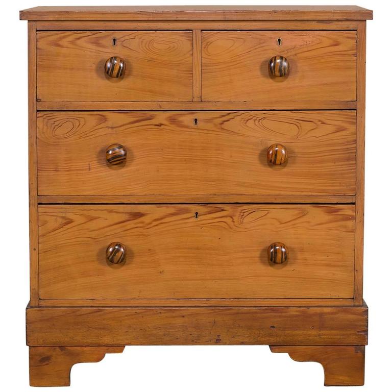 Antique English Pine Chest of Drawers, circa 1860 at 1stDibs