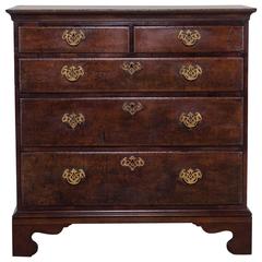 Antique English George III Oak Chest of Drawers, circa 1830